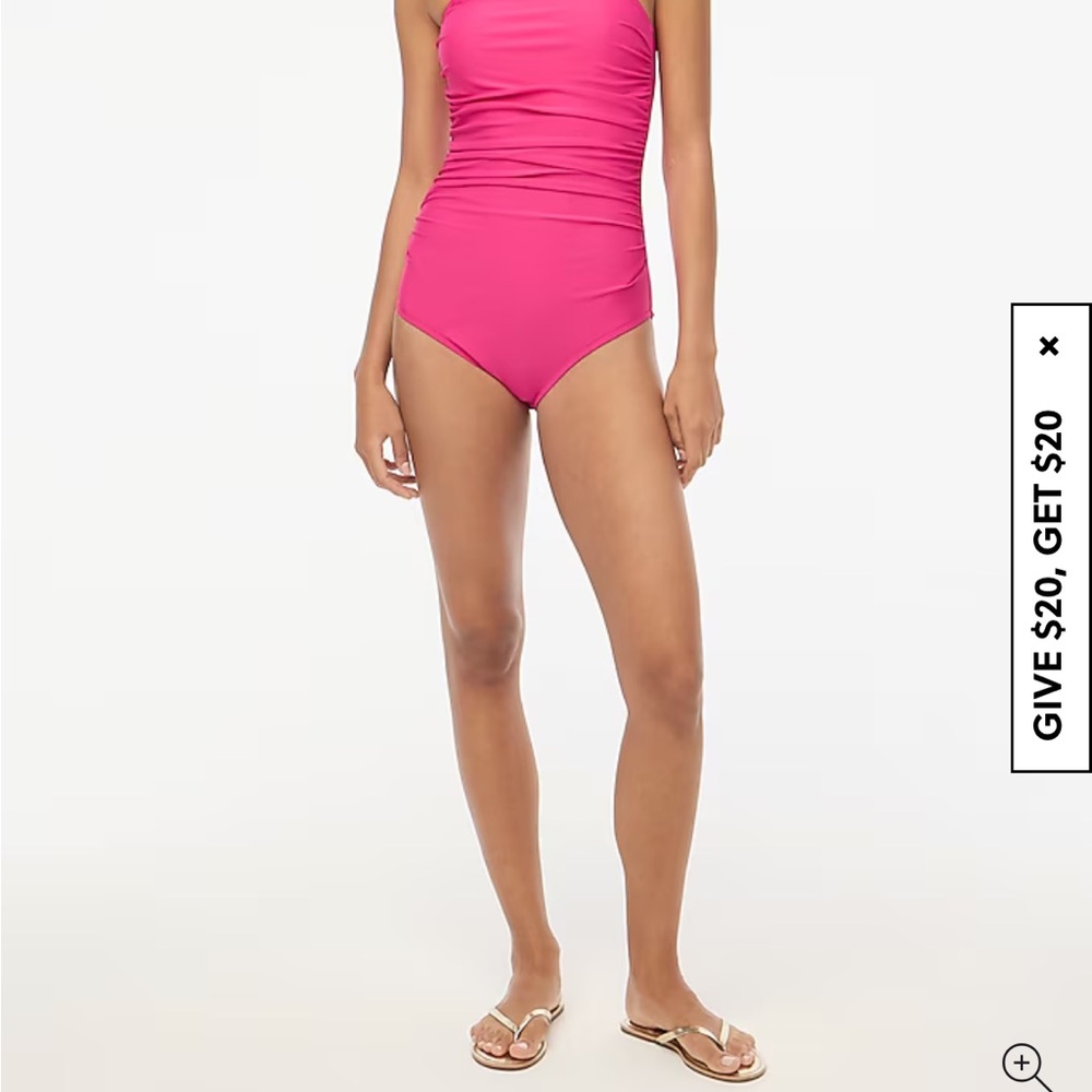J Crew Pink One Piece Swimsuit